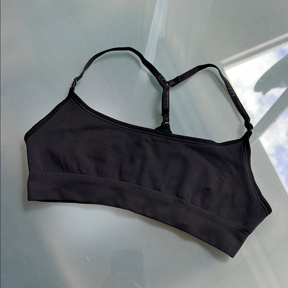 Black Seamless Racerback Bralette - Women Intimates